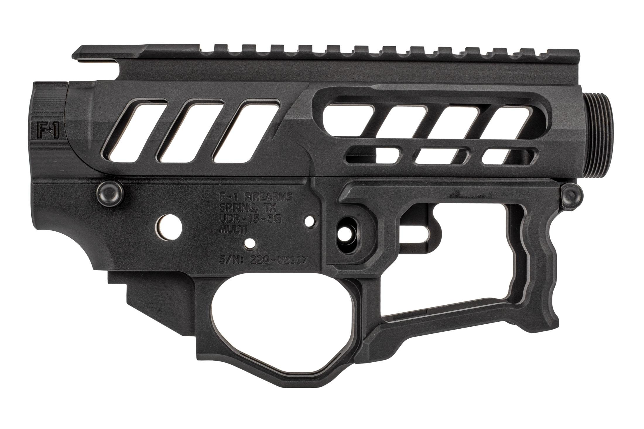 F1 Firearms UDR15 3G Style 2 Skeletonized AR15 Receiver Set UDR15